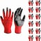 I9 Essentials Coated Gloves, Black & Red, L 12 PK 100018 - alternate 1